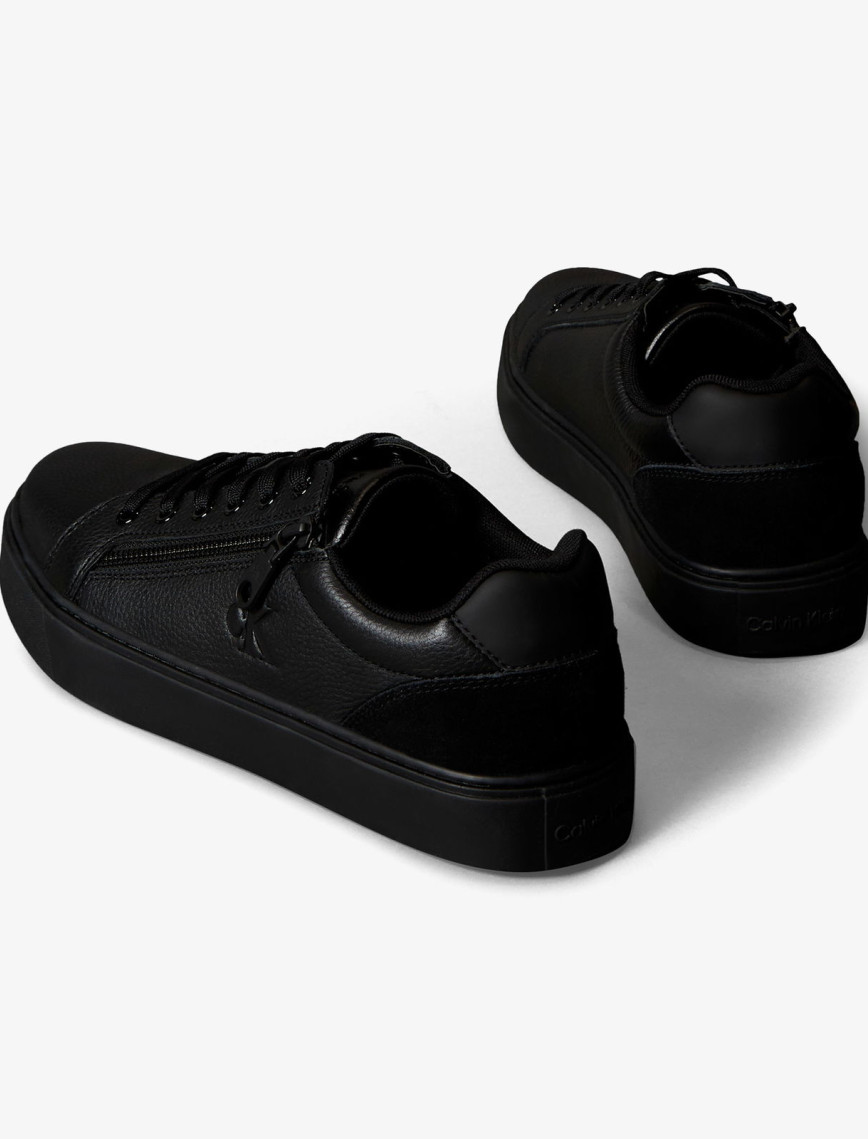 Calvin Klein Classic Cup Lace Up Zip Erkek Siyah Sneaker Calvin Klein Classic Cup Lace Up Zip Erkek Siyah Sneaker