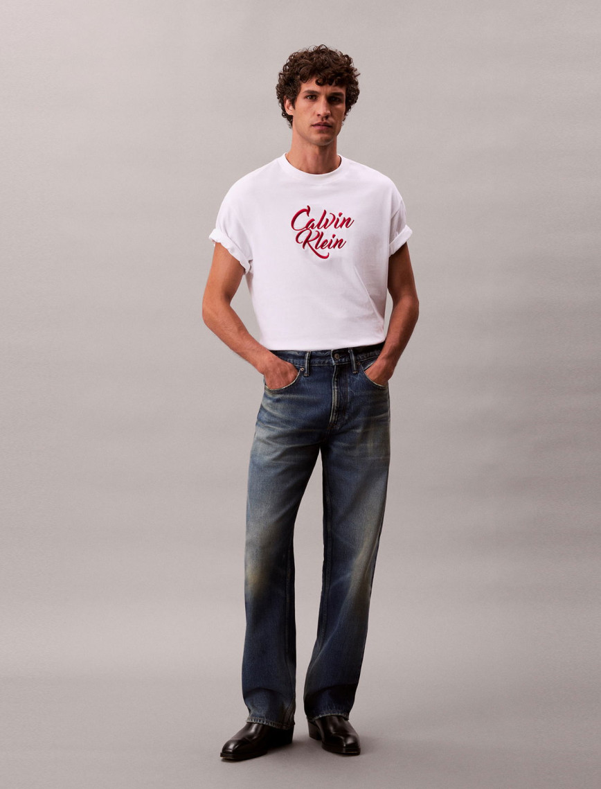 Calvin Klein Cursive Graphic Erkek Siyah T-Shirt Calvin Klein Cursive Graphic Erkek Siyah T-Shirt