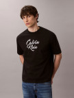 Calvin Klein Cursive Graphic Erkek Siyah T-Shirt Calvin Klein Cursive Graphic Erkek Siyah T-Shirt
