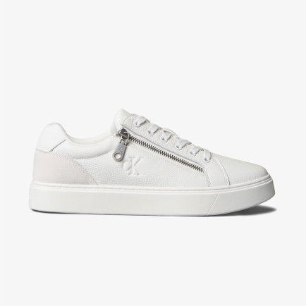 Calvin Klein Classic Cup Lace Up Zip Erkek Beyaz Sneaker Calvin Klein Classic Cup Lace Up Zip Erkek Beyaz Sneaker