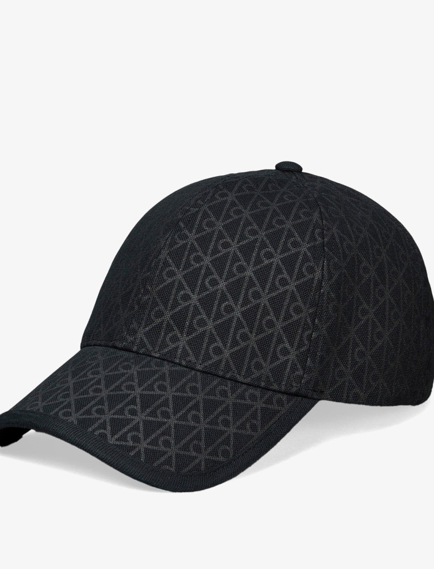 Calvin Klein Emblem Print Leather Patch Kadın Kırmızı Şapka