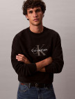 Calvin Klein Terry Monologo Erkek Siyah Sweatshirt Calvin Klein Terry Monologo Erkek Siyah Sweatshirt