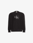 Calvin Klein Terry Monologo Erkek Siyah Sweatshirt Calvin Klein Terry Monologo Erkek Siyah Sweatshirt