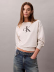 Calvin Klein Monologo French Terry Kadın Gri Sweatshirt Calvin Klein Monologo French Terry Kadın Gri Sweatshirt