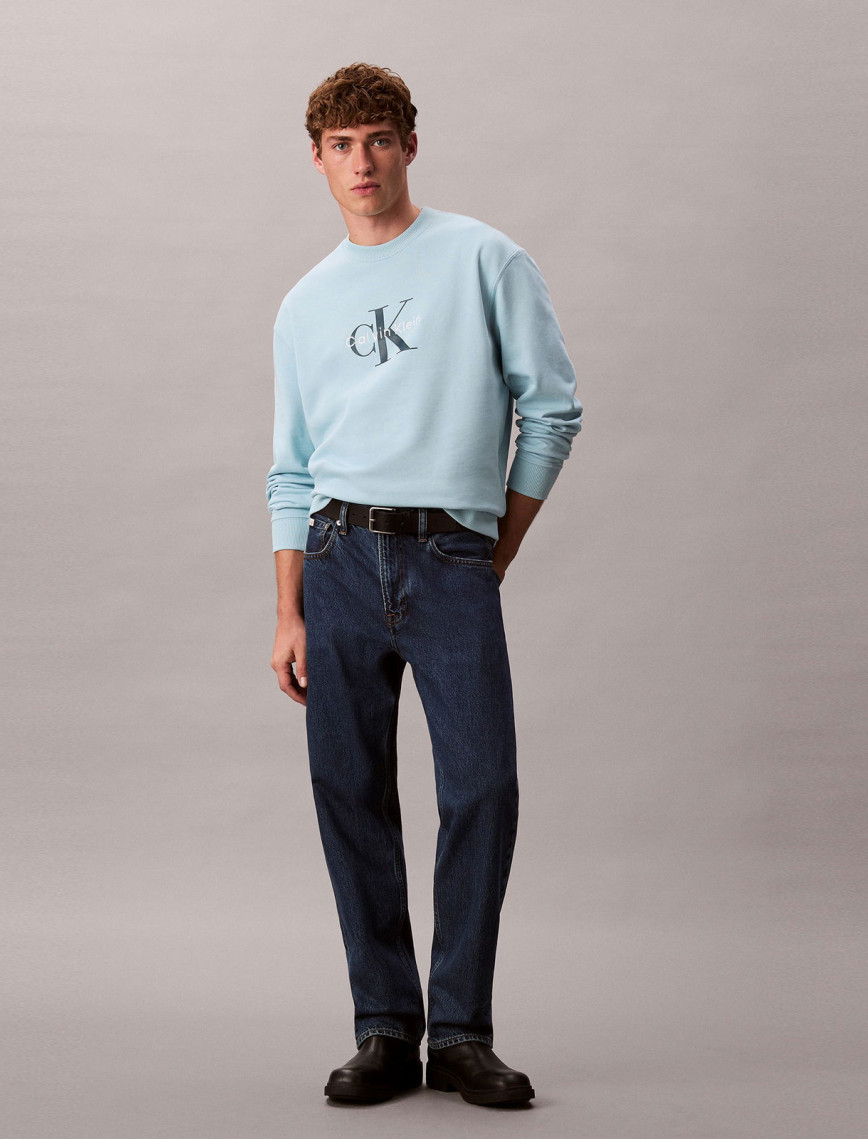 Calvin Klein Terry Monologo Erkek Kırmızı Sweatshirt Calvin Klein Terry Monologo Erkek Kırmızı Sweatshirt