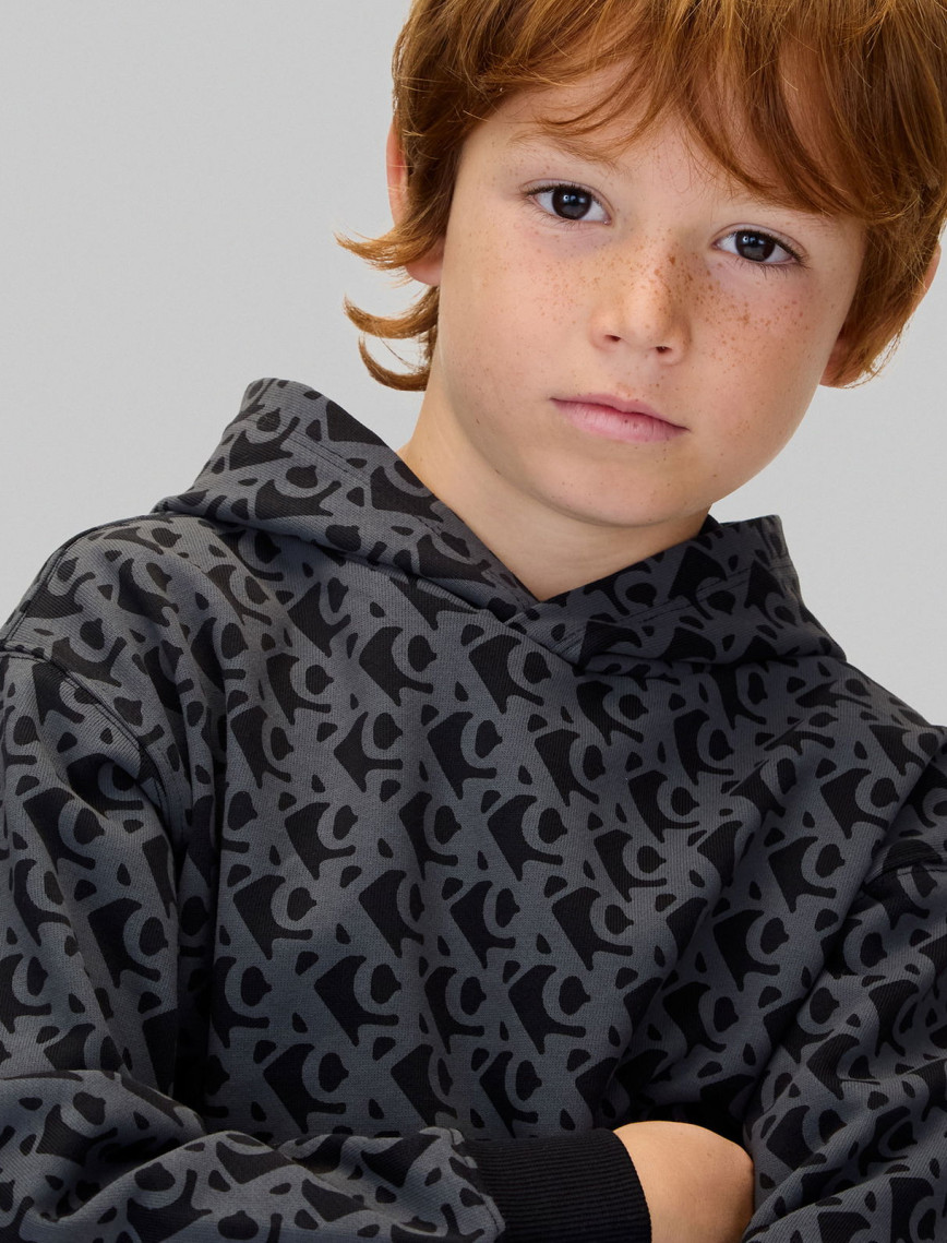 Calvin Klein Logo Çocuk Siyah Sweatshirt Calvin Klein Logo Çocuk Siyah Sweatshirt