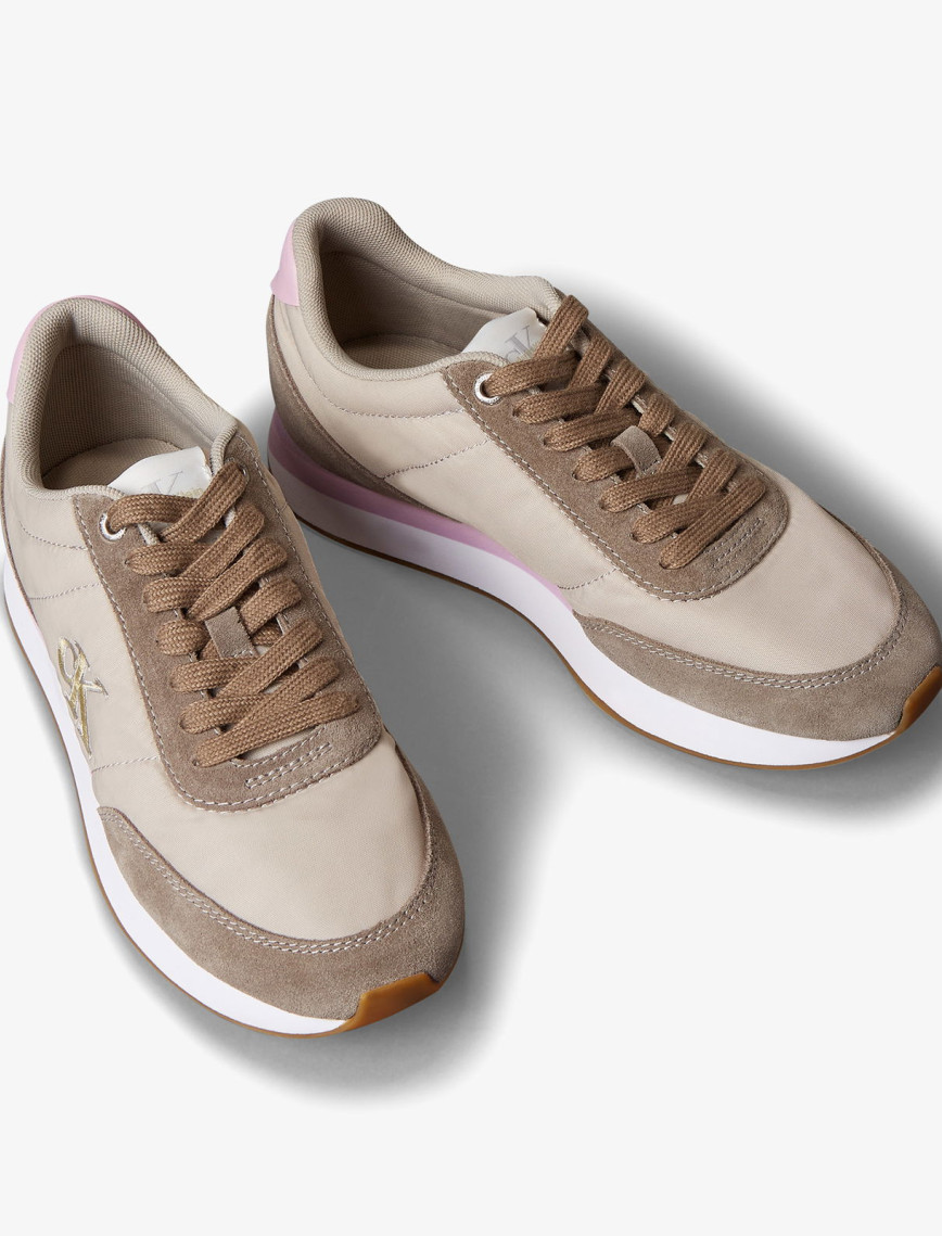 Calvin Klein Retro Runner Lace Up Kadın Yeşil Sneaker Calvin Klein Retro Runner Lace Up Kadın Yeşil Sneaker