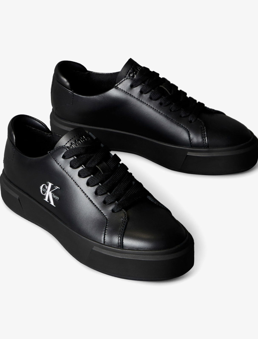 Calvin Klein Basket Cupsole Lace Up  Kadın Siyah Sneaker