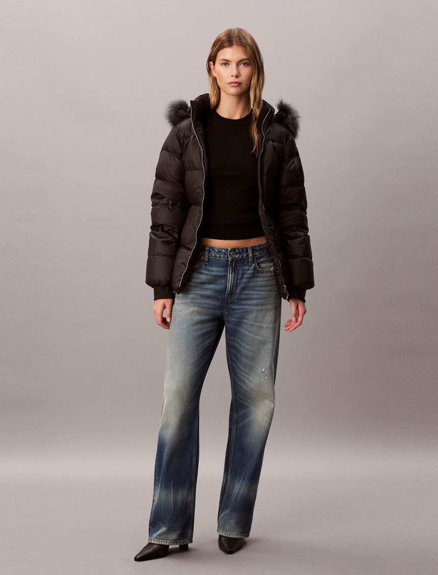 Calvin Klein Mid Down Kadın Siyah Ceket Calvin Klein Mid Down Kadın Siyah Ceket