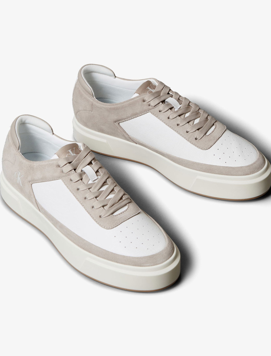 Calvin Klein Basket Cupsole Lace Up Erkek Beyaz Sneaker Calvin Klein Basket Cupsole Lace Up Erkek Beyaz Sneaker