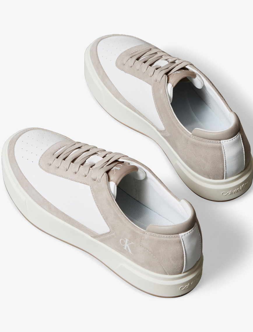 Calvin Klein Basket Cupsole Lace Up Erkek Beyaz Sneaker Calvin Klein Basket Cupsole Lace Up Erkek Beyaz Sneaker