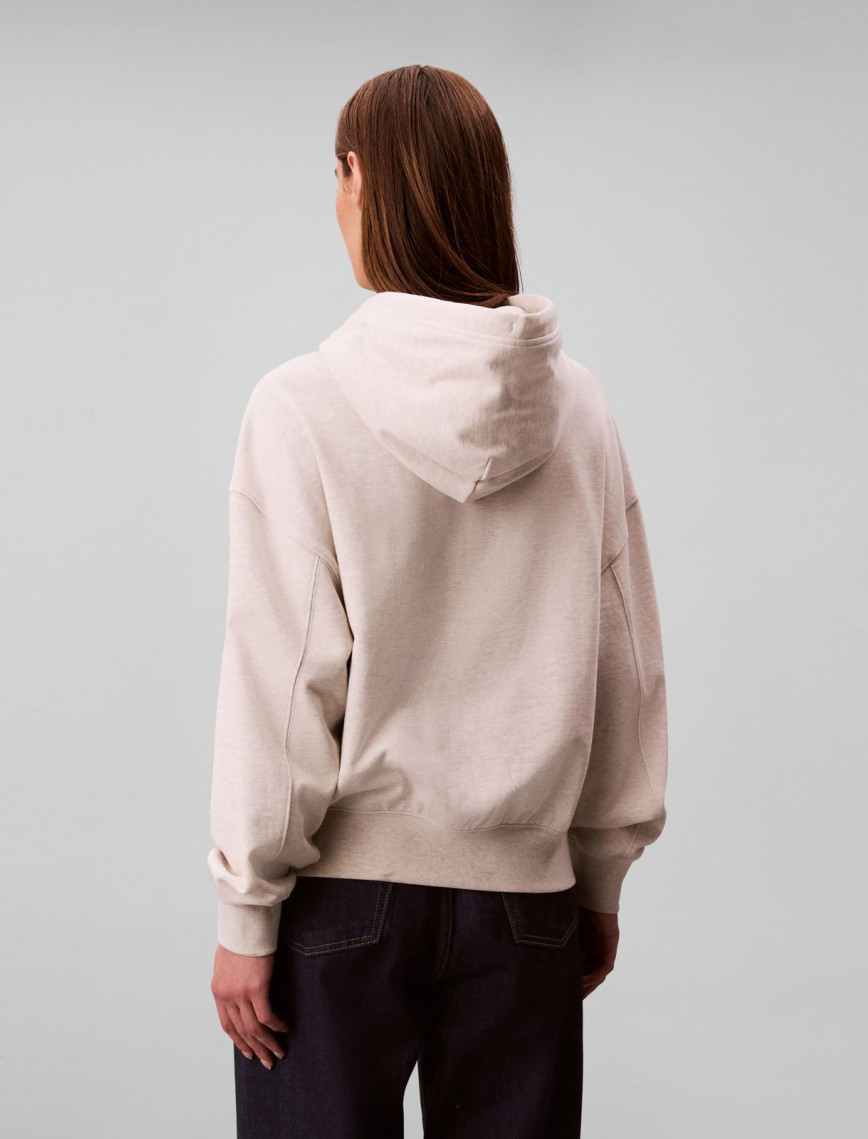 Calvin Klein Logo Emb French Terry Kadın Gri Sweatshirt Calvin Klein Logo Emb French Terry Kadın Gri Sweatshirt