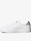 Calvin Klein Lace Up Sneaker Silver Kadın Beyaz Sneaker Calvin Klein Lace Up Sneaker Silver Kadın Beyaz Sneaker