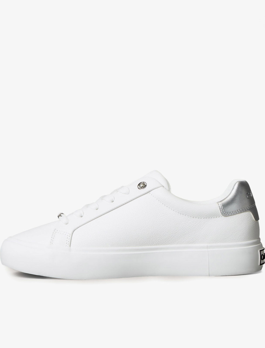Calvin Klein Lace Up Sneaker Silver Kadın Beyaz Sneaker Calvin Klein Lace Up Sneaker Silver Kadın Beyaz Sneaker