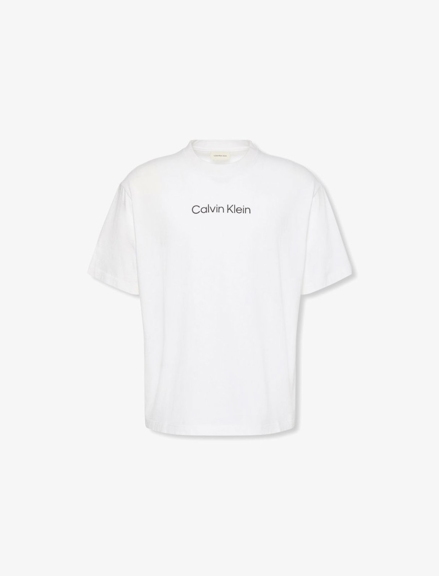 Calvin Klein Standard Logo Crewnk Erkek Beyaz T-Shirt Calvin Klein Standard Logo Crewnk Erkek Beyaz T-Shirt