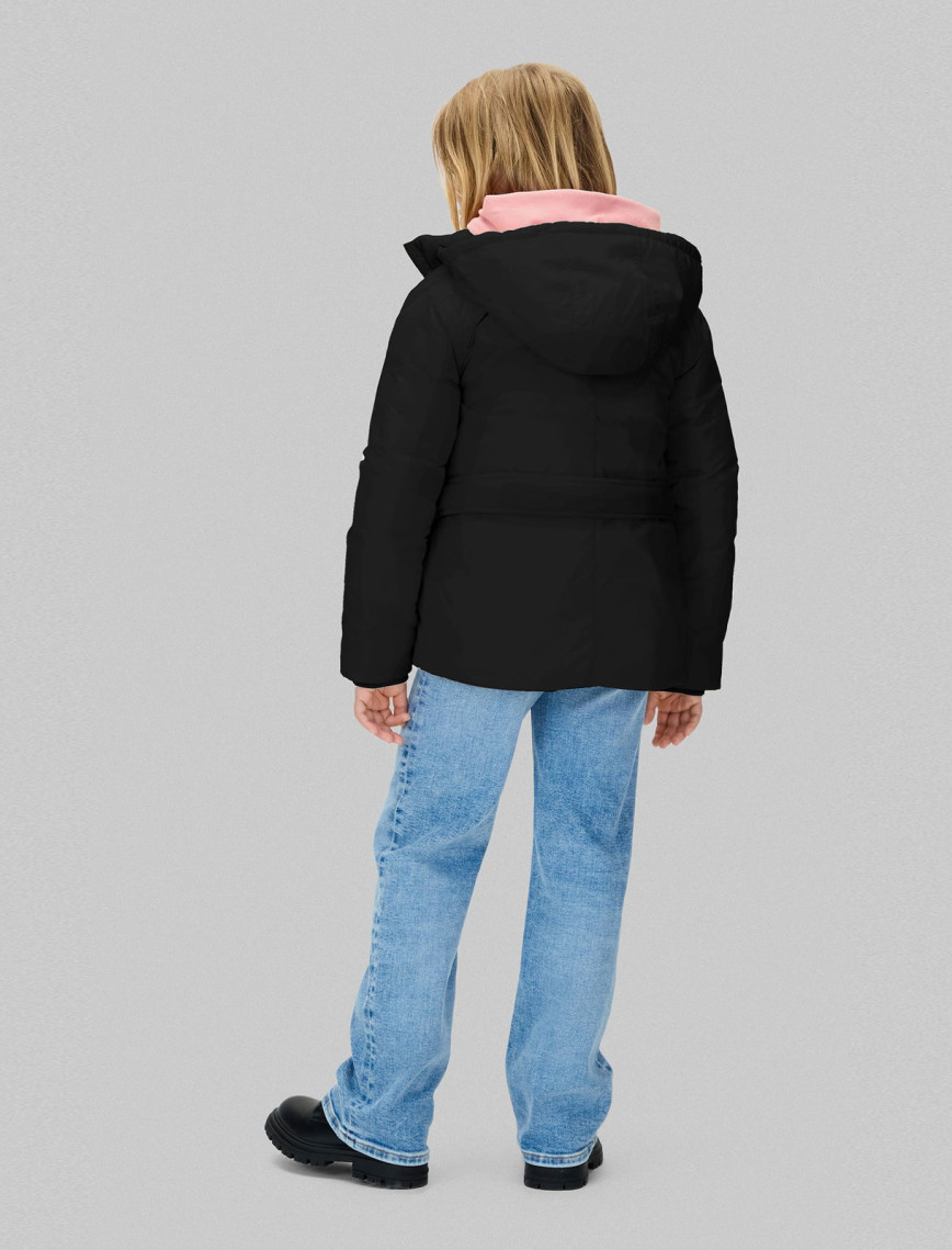 Calvin Klein Classic Belted  Çocuk Siyah Mont