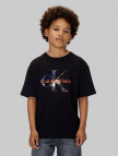 Calvin Klein Filled-In Photo Mono Çocuk Siyah T-Shirt Calvin Klein Filled-In Photo Mono Çocuk Siyah T-Shirt