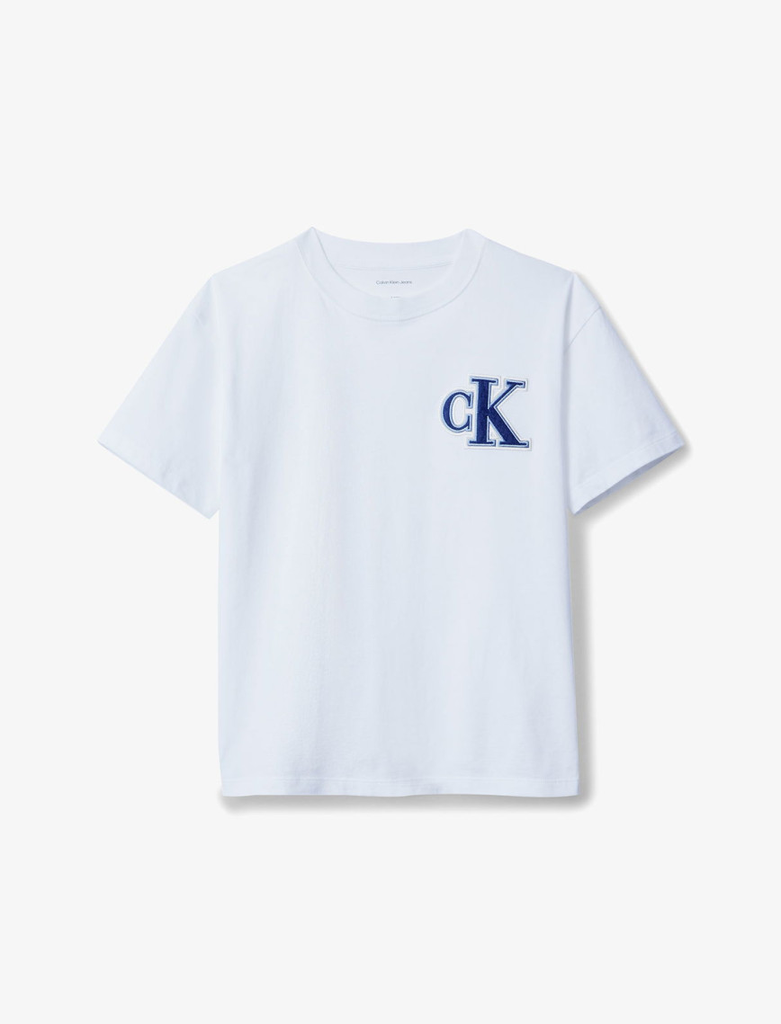 Calvin Klein Festive Graphic Çocuk Beyaz T-Shirt Calvin Klein Festive Graphic Çocuk Beyaz T-Shirt